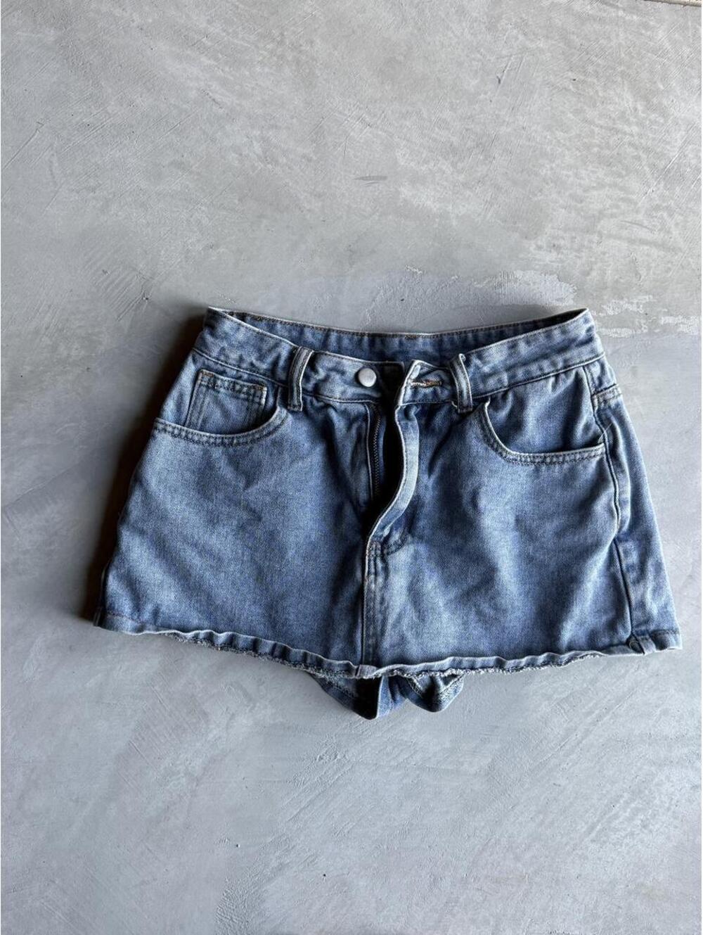 Y2K Blue Denim Mini Skort